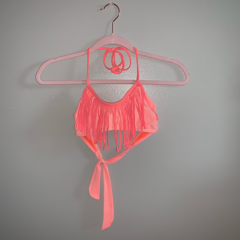Tie Fringe Bikini Top
